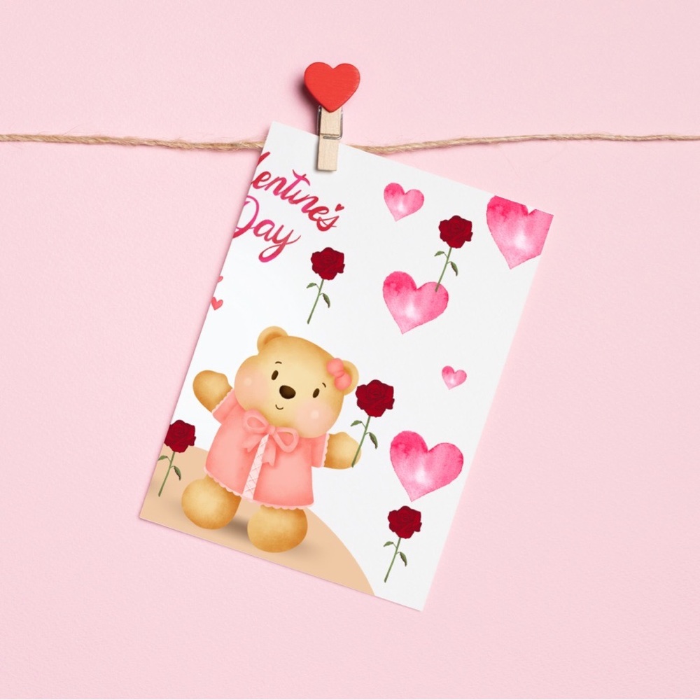 Valentines Day Card-Printed - Picture 4 of 4